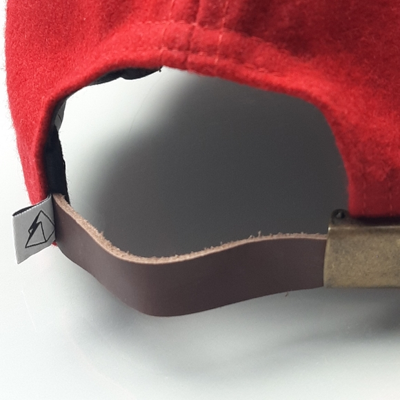 Deso Supply Co USA Adjustable Leather Strap Breathable Red & White Men's - Picture 8 of 10